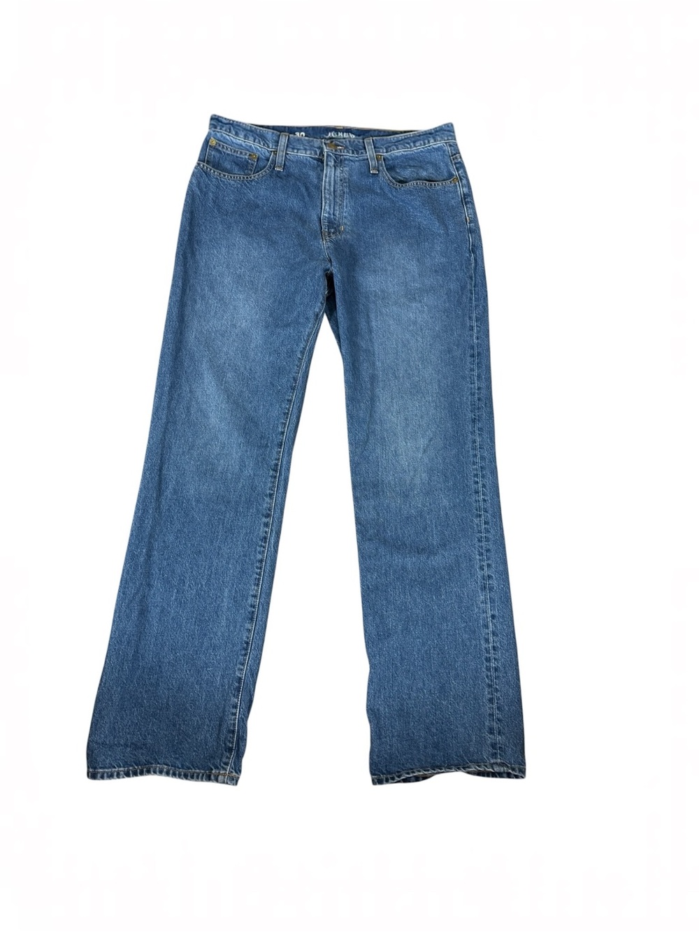 J.Crew Women's Mid Rise Slouchy Straight Medium Wash Denim Jeans Size‎ 30 BT625